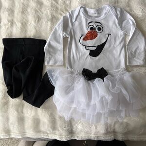 Olaf Outfit/Costume with Tutu 12-18 months
